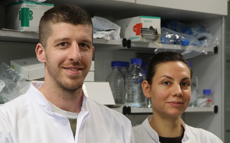 Scientists Goran Stegnjaić and Dr. Milica Lazarević (Uni Belgrade) during their first visit to Göttingen